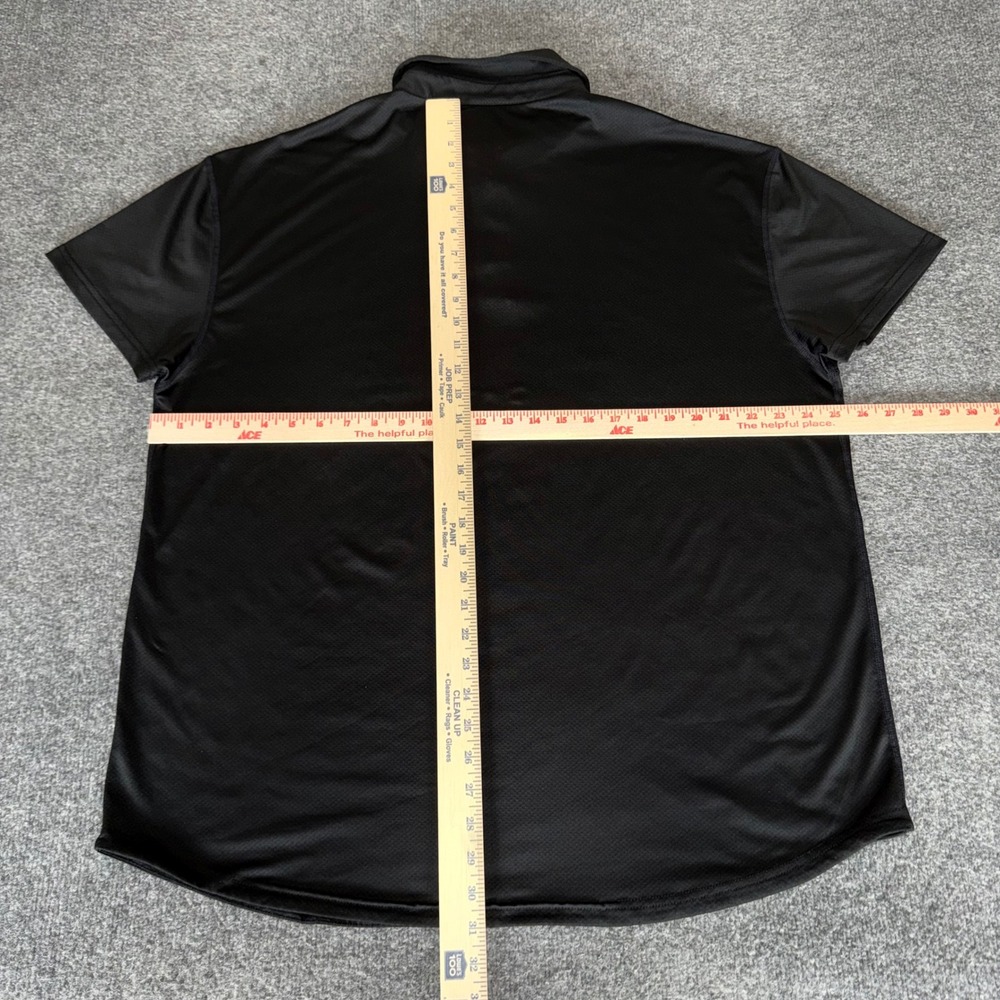 BYLT Basics Performance Polo Shirt Mens XXL Black Athletic‎ Golf Casual Stretch - Picture 3 of 6